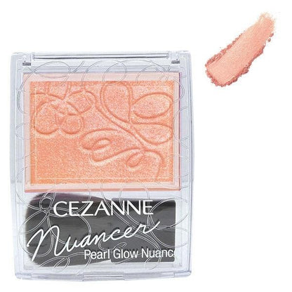 CEZANNE 珍珠高光腮紅眼影  N1 珊瑚花灑 N2 淡紫氛圍