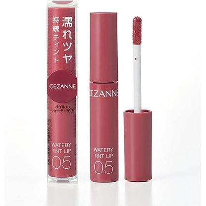CEZANNE 水潤光透染唇釉 03 奶茶棕 05 莓菓粉 07 沈穩紅 01 自然粉