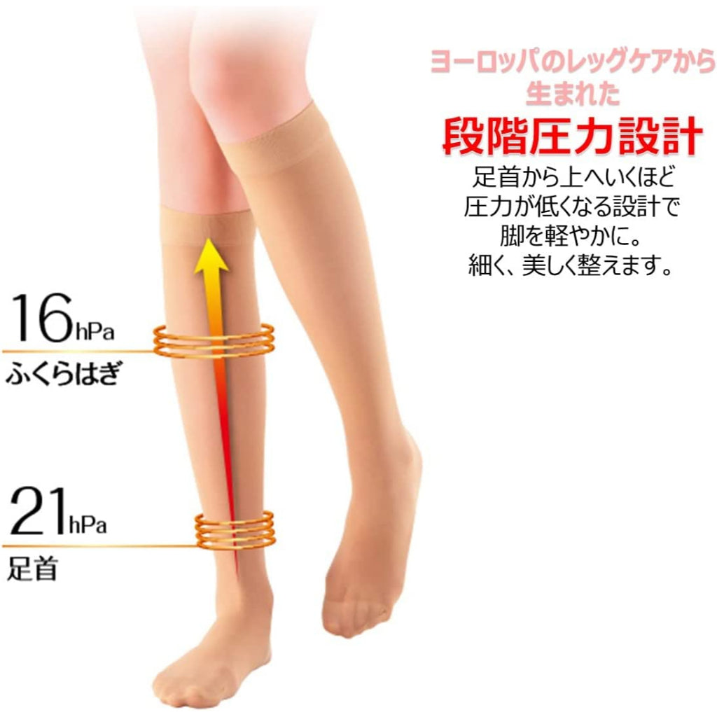 SLIMWALK 美腿短襪純米色S-M/M-L