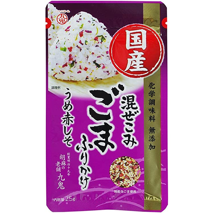 九鬼 日本國產 香鬆 芝麻香鬆 海苔鰹魚 梅子紫蘇 無添加化學調味料 25g