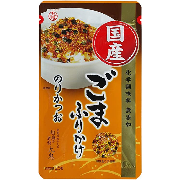 九鬼 日本國產 香鬆 芝麻香鬆 海苔鰹魚 梅子紫蘇 無添加化學調味料 25g