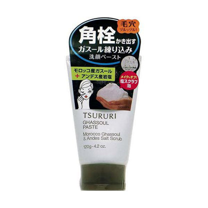 男士Tsururi  磨砂膏洗面乳 清爽香草香 150g 1個 粉刺黏土洗面乳 120g 多效合一保濕凝膠 1個