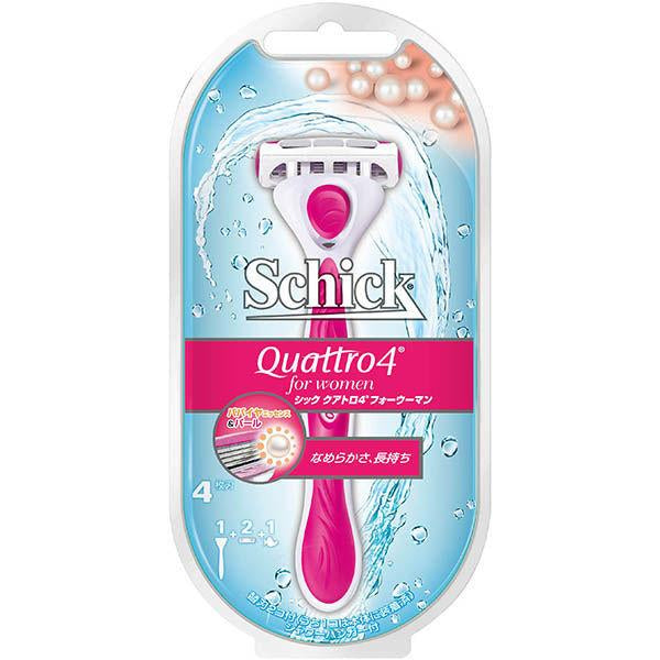 Schick 舒適 Quattro 4 女性用拋棄式四片刀刃安全除毛刀 剃刀