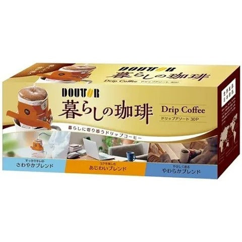 DOUTOR COFFEE 羅多倫咖啡 咖啡  羅多倫生活濾掛式咖啡系列 1盒(30袋入)