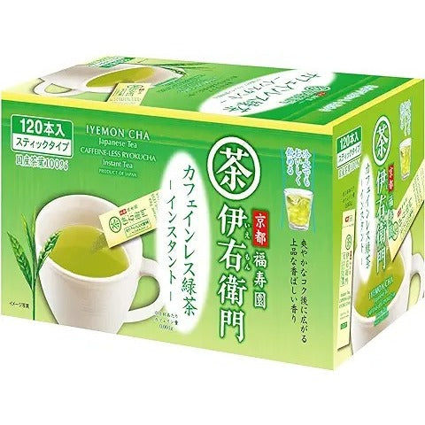 UJINOTSUYU 宇治之露 茶 伊右衛門 即溶綠茶 無咖啡因 1盒(120包入)
