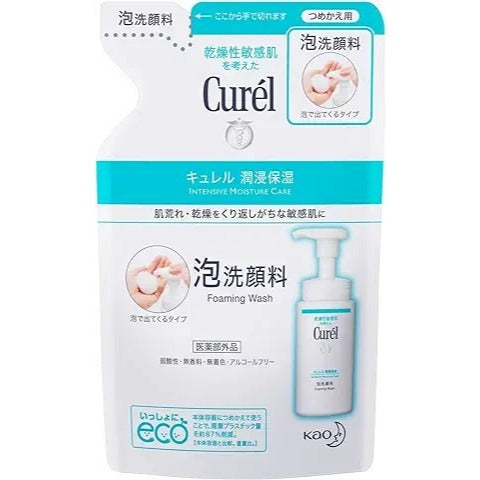 花王 Curél珂潤 潤浸保濕洗顏慕絲 補充包 130ml