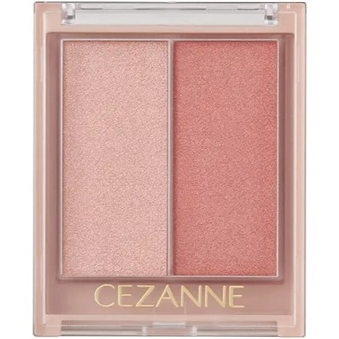 CEZANNE Face Glow Color 02 雙色高光眼影彩妝盤02 (Rose Glow)
