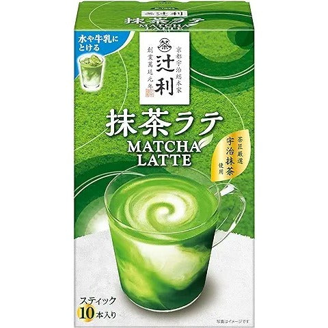 KATAOKA 片岡物產  抹茶拿鐵 辻利 即溶抹茶拿鐵 1盒(10包入)