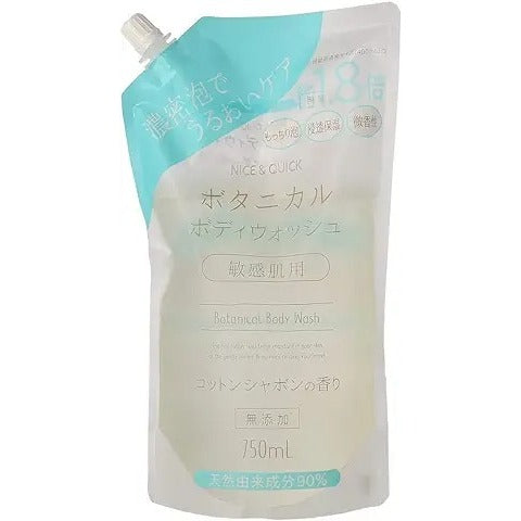 Nice and Quick 沐浴乳 棉花皂香沐浴乳 大容量補充包 750mL