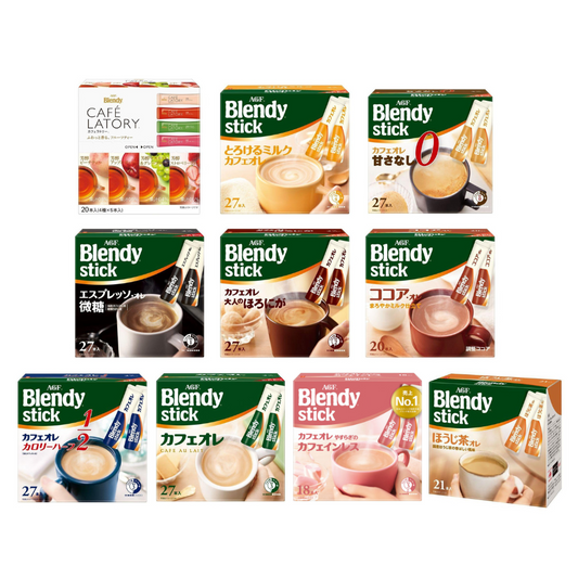 AGF Blendy cafe latory 水果茶粉 珈琲牛奶 咖啡歐蕾 可可亞 焙茶歐蕾
