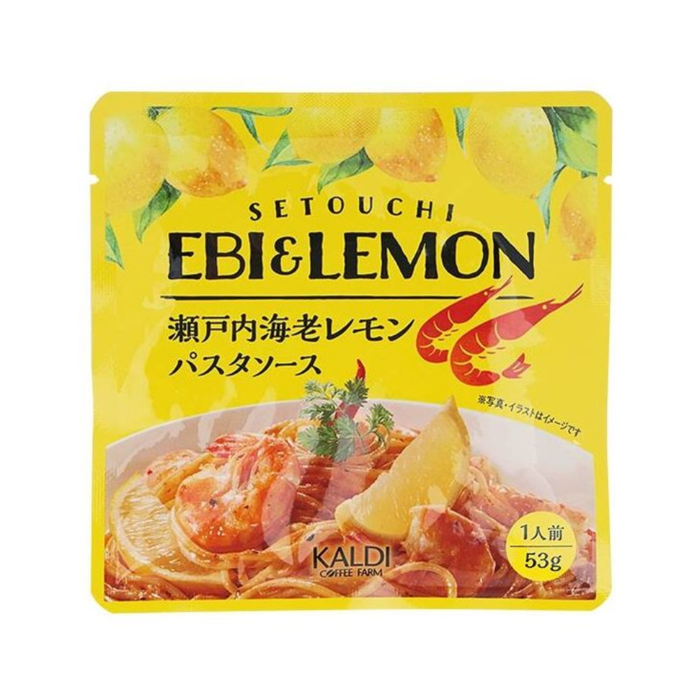 KALDI咖樂迪咖啡農場 瀨戶內檸檬蝦義大利麵醬 53g