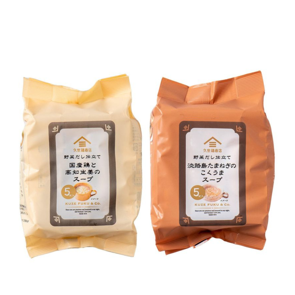 St.Cousair 食品 湯 久世福商店 日本國產雞和高知生薑湯 / 淡路島洋蔥湯 1包 (5份)