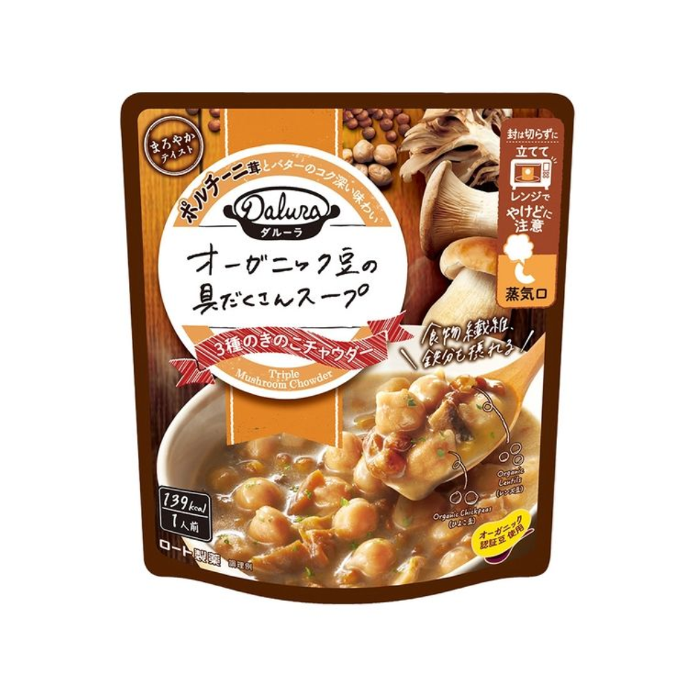 Rohto 樂敦 食品 濃湯 調理包 Dalula 3種蘑菇濃湯 1 袋 (160g)