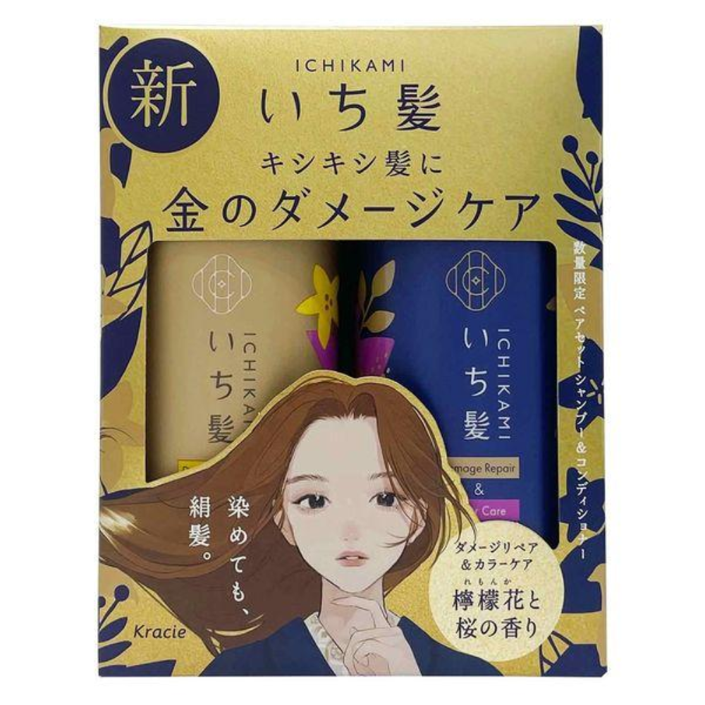 Kracie葵緹亞 Ichikami 女髮洗髮精 護髮乳 套組 護色煥澤 / 柔順修護 / 雙重保濕