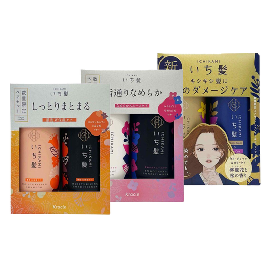 Kracie葵緹亞 Ichikami 女髮洗髮精 護髮乳 套組 護色煥澤 / 柔順修護 / 雙重保濕