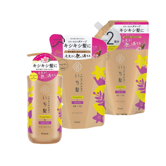 Kracie葵緹亞 Ichikami 女髮護色煥澤洗髮精 480mL/補充裝 330mL/補充裝 660mL
