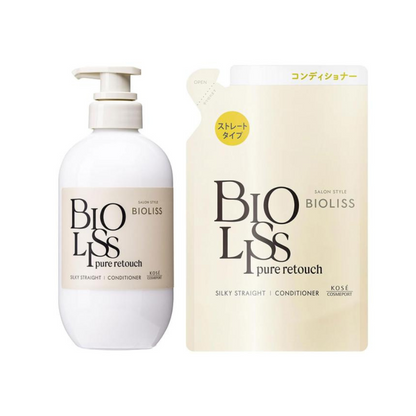 Kose高絲 Biolis Pure Retouch 捲翹髮順直潤髮乳 480mL / 補充裝 340mL
