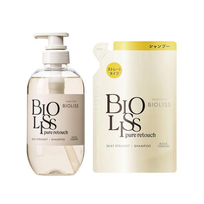 Kose高絲 Biolis Pure Retouch 捲翹髮順直洗髮精 480mL / 補充裝 340mL