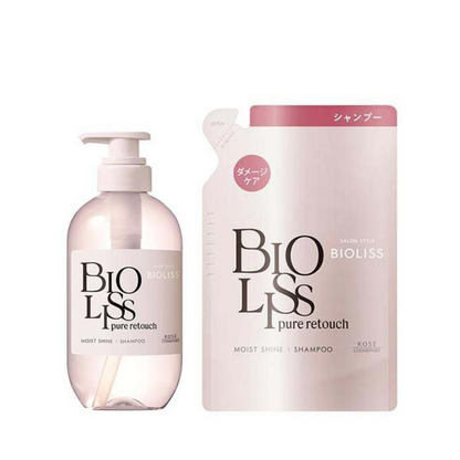 Kose高絲 Biolis Pure Retouch 蓬亂髮順直洗髮精 480mL / 補充裝 340mL