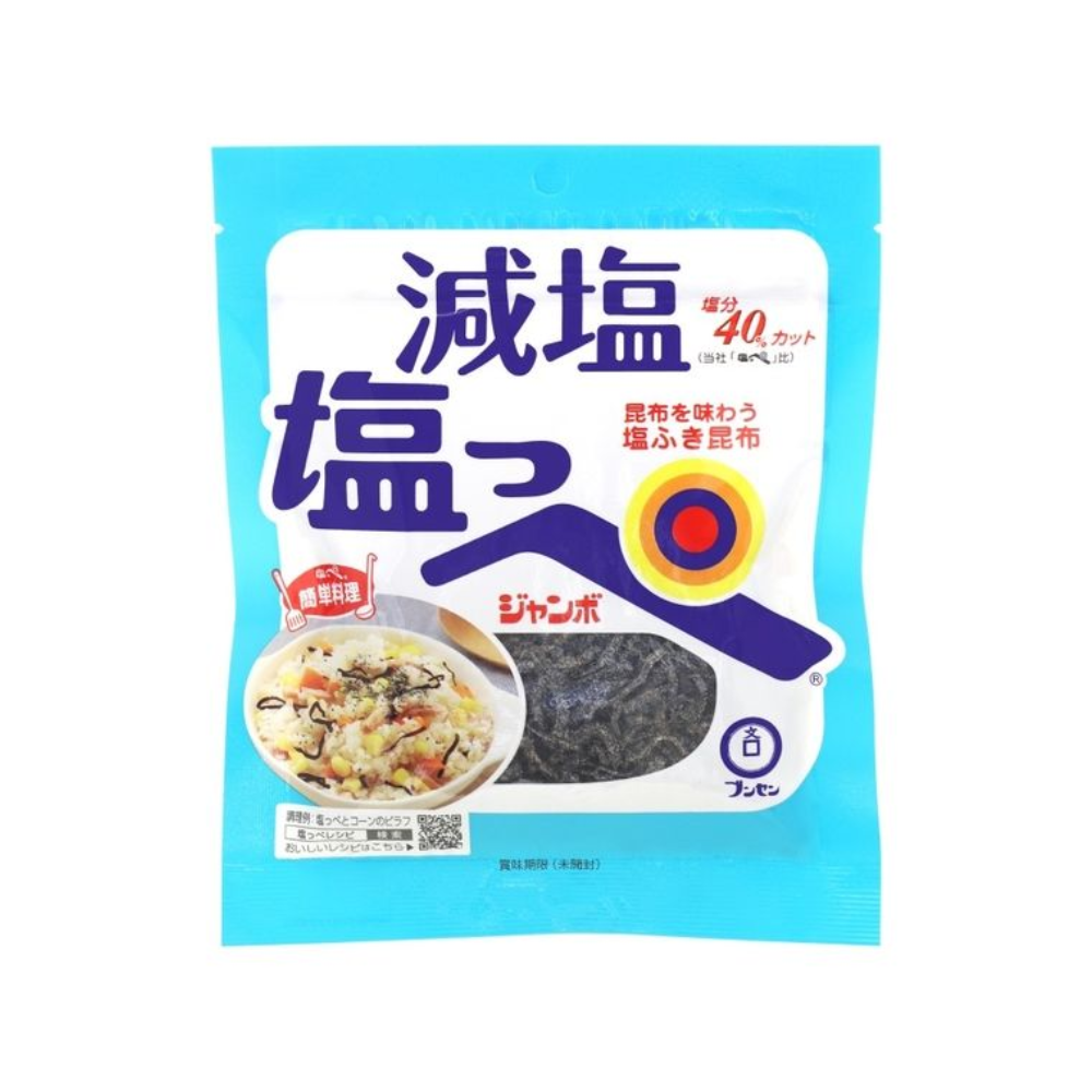Bunsen 低鹽 鹽昆布 Shioppe Jumbo 鹽分減少40% 31g