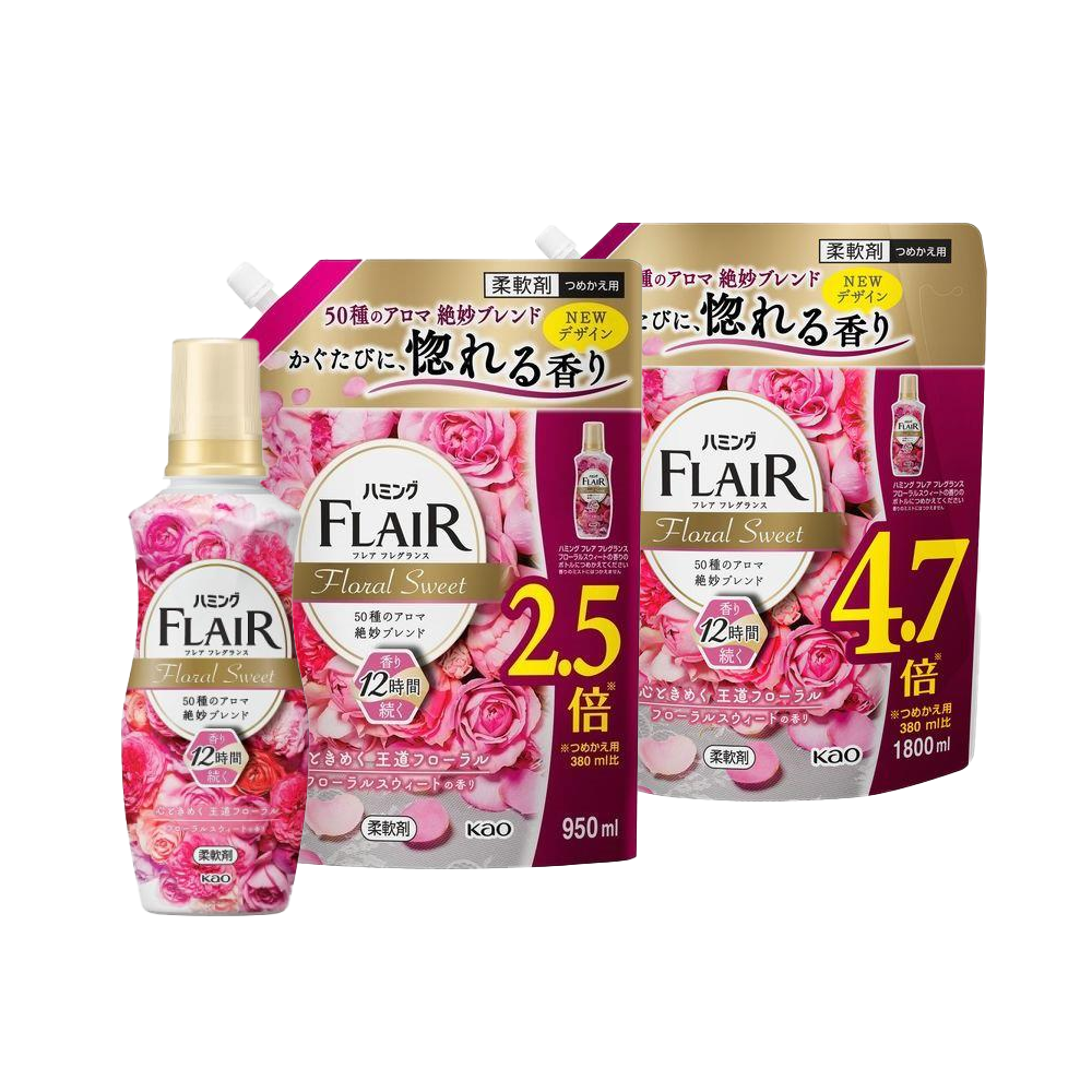 KAO 花王 衣物 柔軟精 Humming Flaie 香水衣物柔軟精系列