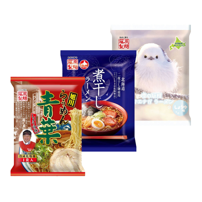 Fujiwara Seimen  藤原製麵 食品 泡麵 醬油拉麵系列（旭川拉麵青葉/沙丁魚乾/雪妖島江永）