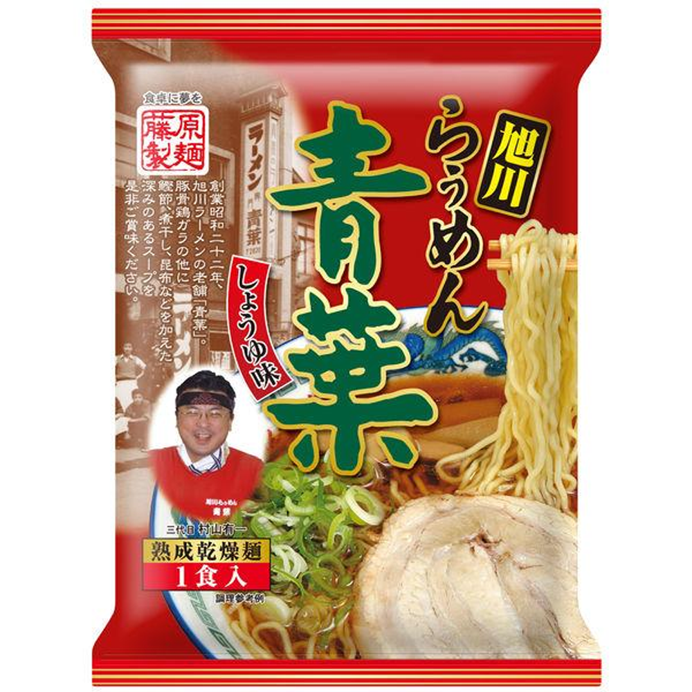 Fujiwara Seimen  藤原製麵 食品 泡麵 醬油拉麵系列（旭川拉麵青葉/沙丁魚乾/雪妖島江永）