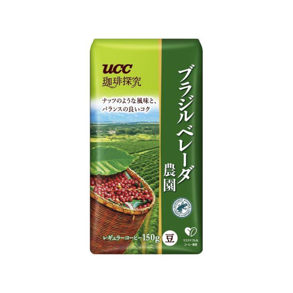 UCC上島咖啡 咖啡研究 烘焙豆 巴西貝雷達農園 1袋 (150g)