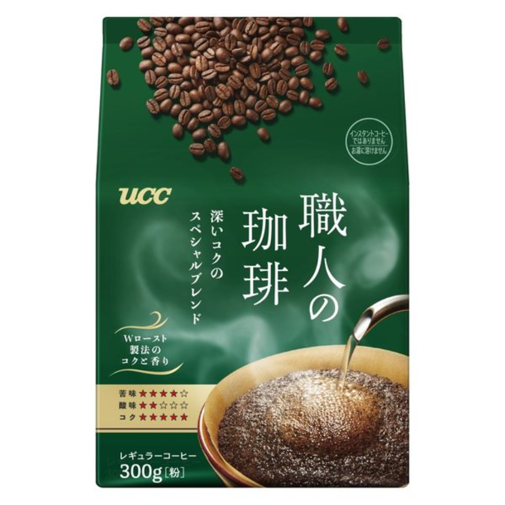 UCC 上島咖啡 咖啡粉 職人系列 咖啡粉 300g (濃郁/溫和/特調)