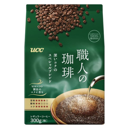 UCC 上島咖啡 咖啡粉 職人系列 咖啡粉 300g (濃郁/溫和/特調)