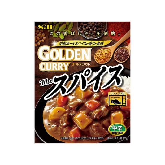 SB Foods 愛思必食品 食品 咖哩 調理包 黃金香料咖哩 中辣 200g/1個