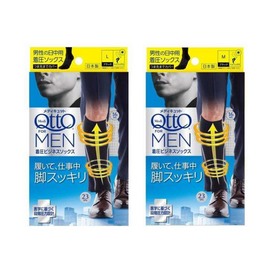Reckitt Benckiser 日本利潔時 衣物 襪子 MediQtto 男士壓力商務襪（M/L）