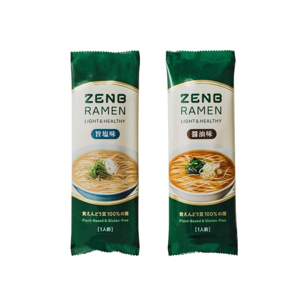 ZENB 食品 麵條 RAMEN 100%豆製健康拉麵（鹽味/醬油味）1份