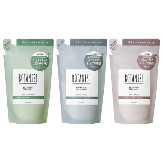 BOTANIST 植物性洗髮精 髮肌淨化/損傷護理/彈潤蓬鬆 補充裝 400g