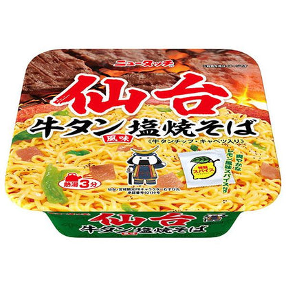 New Touch 食品 泡麵  仙台牛舌風味鹽炒麵 112g / 大阪燒烤風味炒麵 120g