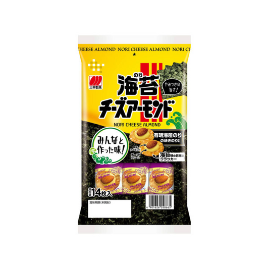 Sanko Seika 三幸製菓 零食 餅乾 海苔起司杏仁餅 14入