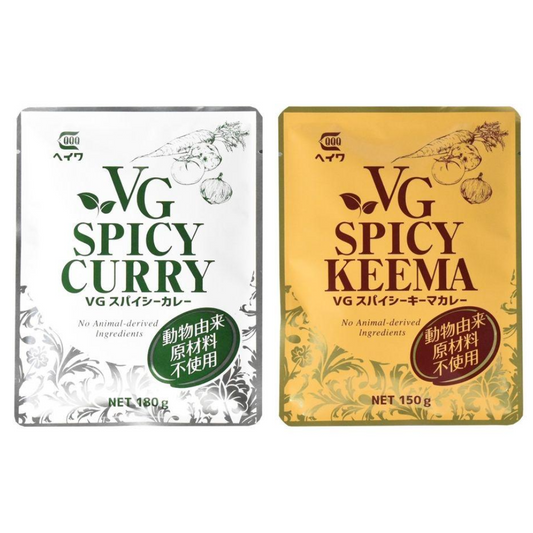 平和食品工業 咖哩 平和VG辣咖哩 180g / 香辣素絞肉乾咖哩 150g