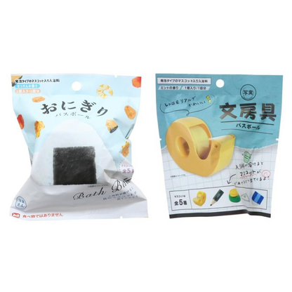 Nol Corporation 身體清潔 沐浴用品 造型泡泡浴球（飯糰/文具）1個