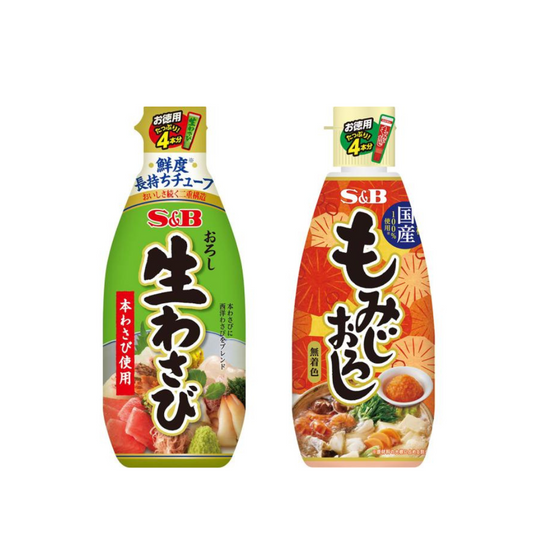 SB Foods 食品 調味醬料 研磨生山葵醬 175g / 紅葉辣味蘿蔔泥醬 160g