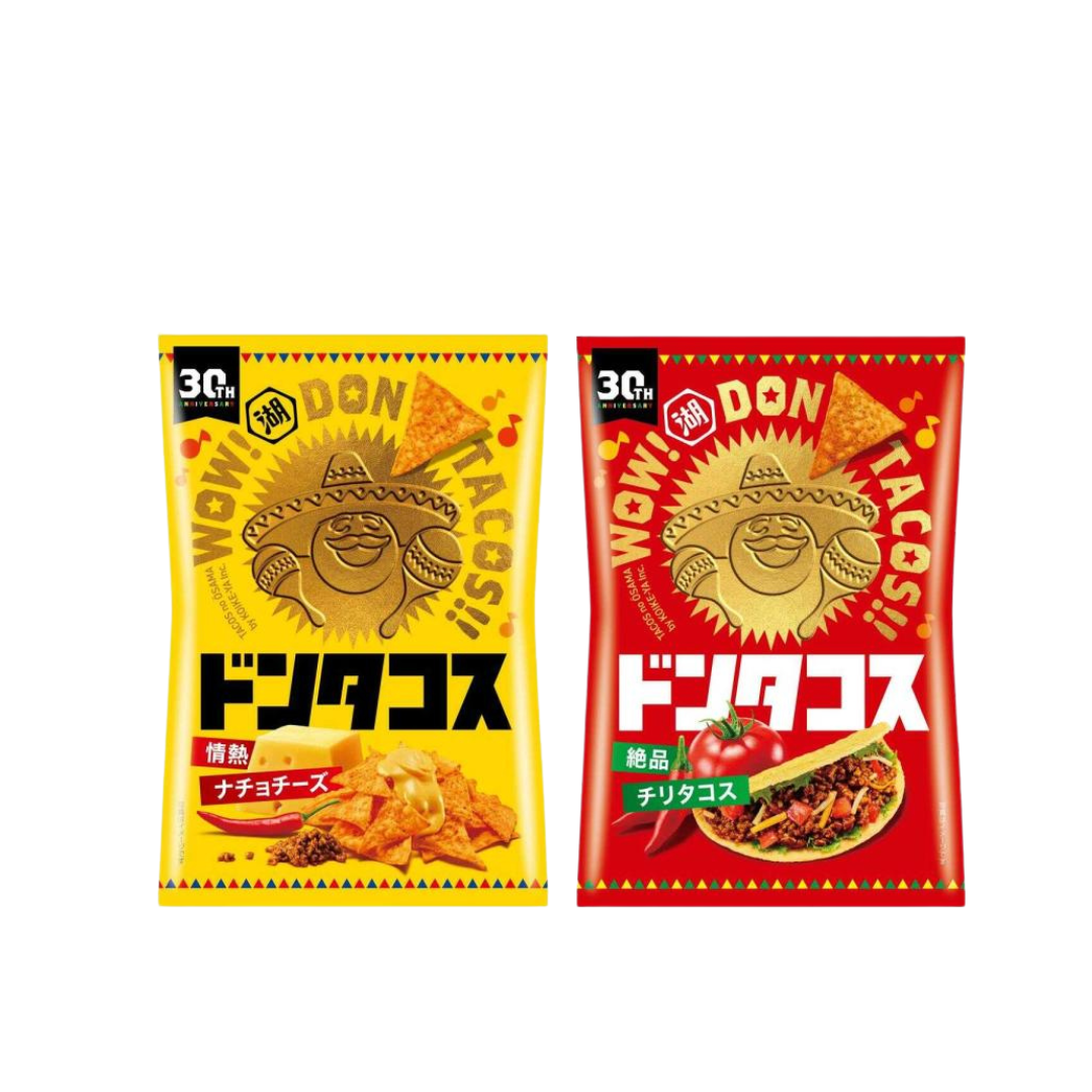 Koikeya 湖池屋 零食 餅乾 Don Tacos 塔可餅乾（熱情起司/絕品辣味塔可）60g