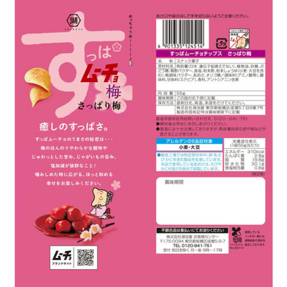 Koikeya 湖池屋 零食 洋芋片 酸叭姆久洋芋片 清爽梅子風味 55g