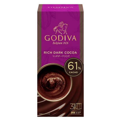 GODIVA 歌帝梵 即溶飲品 可可 GODIVA Premix 濃醇黑可可/牛奶可可 3包入