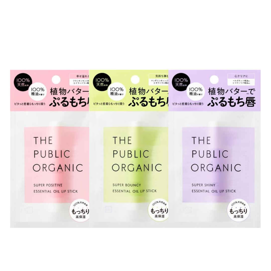 The Public Organic Colours 護唇膏 正能量/超彈潤/超亮澤 潤色護唇膏 3.3g