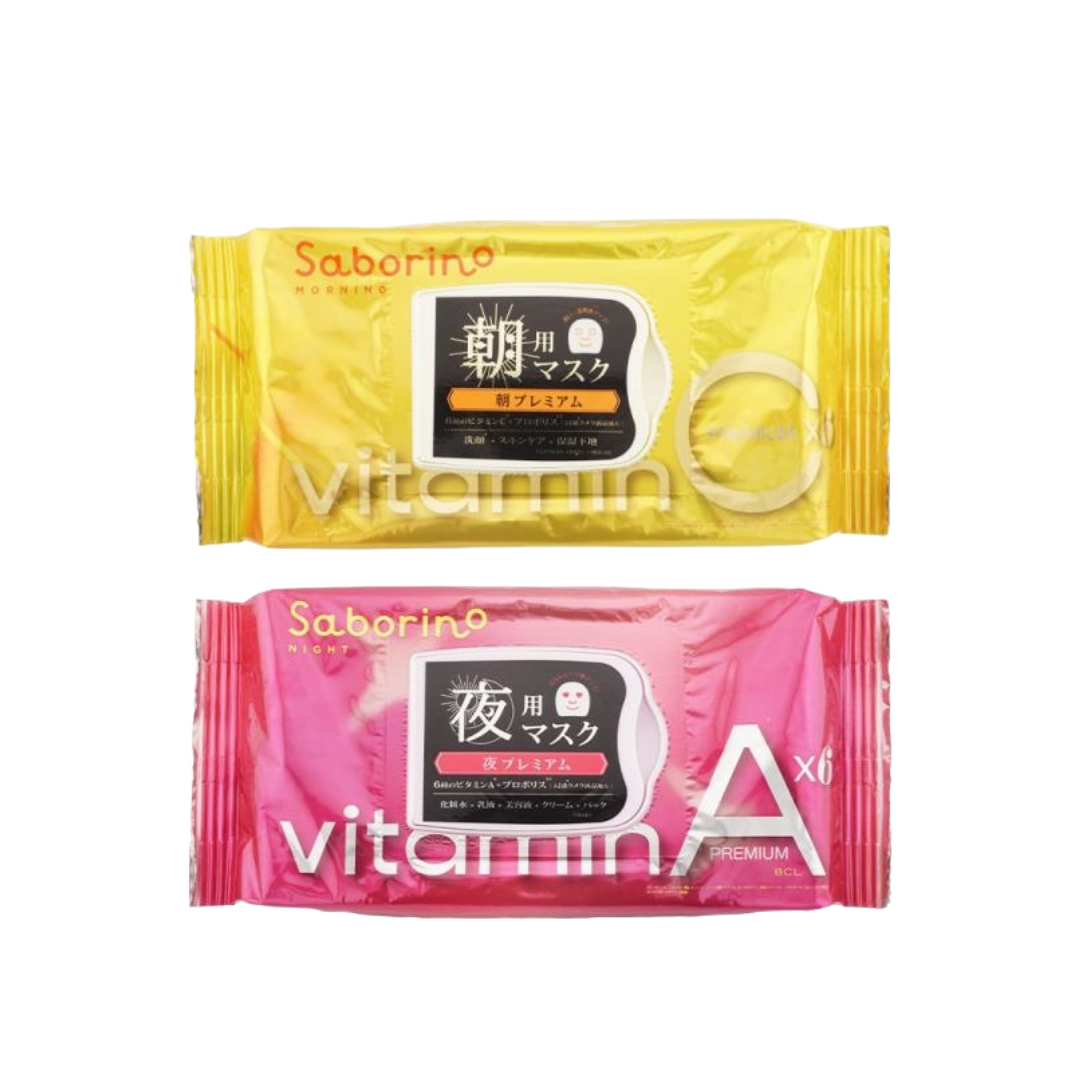 BCL Saborino 面膜 早安/晚安面膜 早C晚A (激光透亮/煥采潤澤) 30片