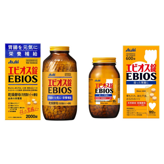 AsahiGroupFoods 朝日食品 Ebios 愛表斯 啤酒酵母（600 粒 / 2000 粒）