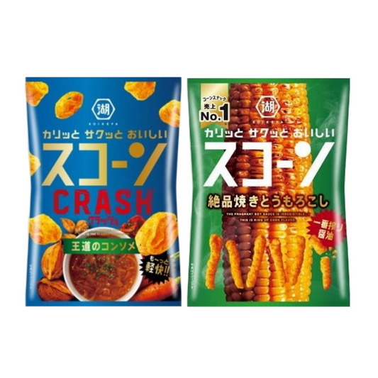 KOIKEYA 湖池屋 玉米棒 餅乾 (經典高湯 40g / 美味烤玉米 73g)
