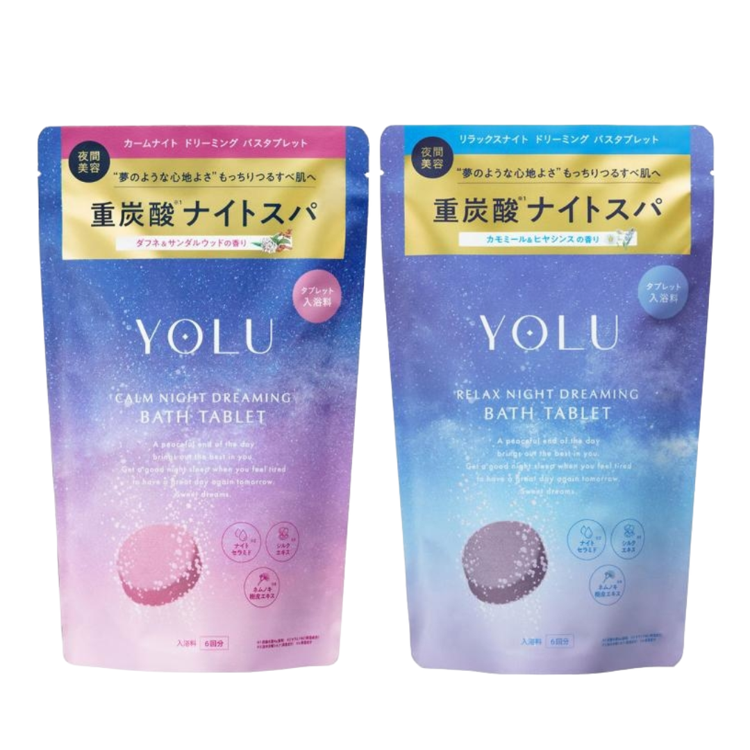 I-ne YOLU 平靜夜夢 / 放鬆夜夢 泡澡錠 沐浴錠 6錠 406g