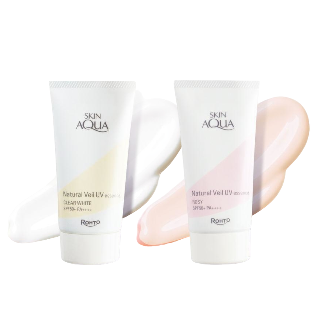 SKIN AQUA  Natural Veil UV 精華 透明白/玫瑰色 50g
