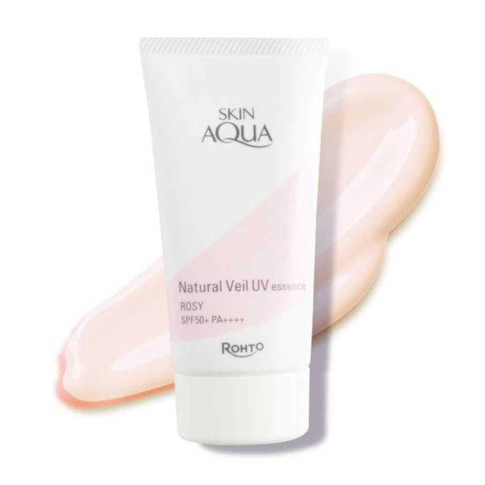 SKIN AQUA  Natural Veil UV 精華 透明白/玫瑰色 50g