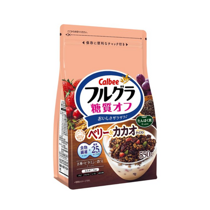 Calbee Frugra 低醣穀片 莓果&可可口味 550g